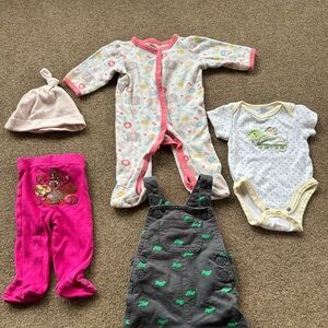 0-3 month girls clothes